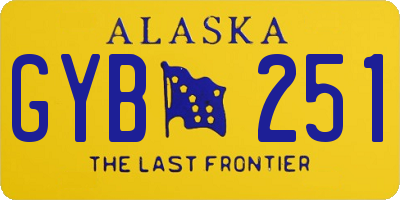 AK license plate GYB251