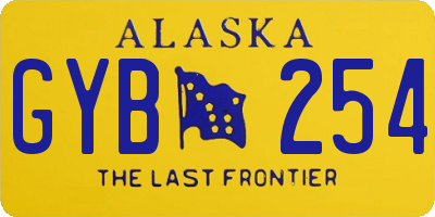 AK license plate GYB254