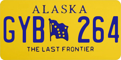 AK license plate GYB264
