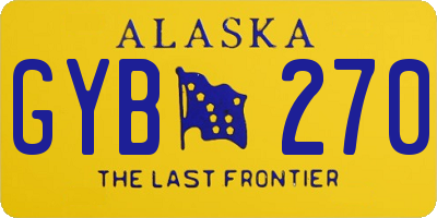 AK license plate GYB270