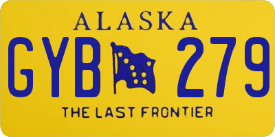 AK license plate GYB279