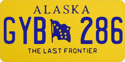 AK license plate GYB286