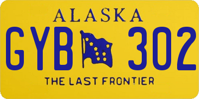 AK license plate GYB302