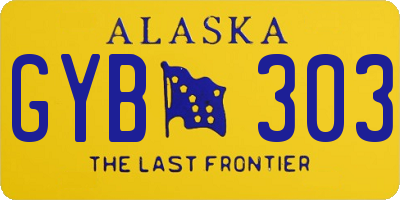 AK license plate GYB303