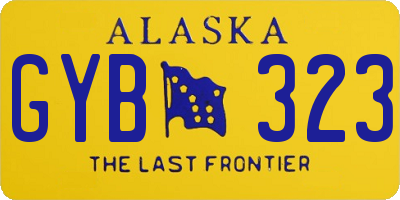 AK license plate GYB323