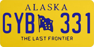 AK license plate GYB331