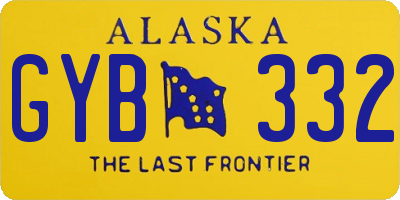 AK license plate GYB332