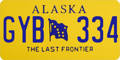 AK license plate GYB334