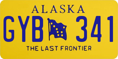 AK license plate GYB341