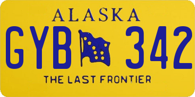 AK license plate GYB342