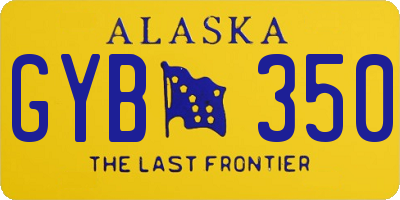 AK license plate GYB350