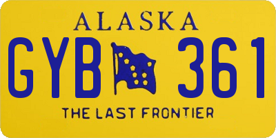 AK license plate GYB361