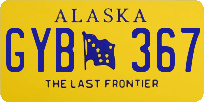 AK license plate GYB367