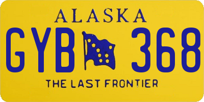 AK license plate GYB368