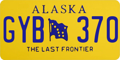AK license plate GYB370