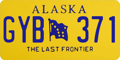 AK license plate GYB371