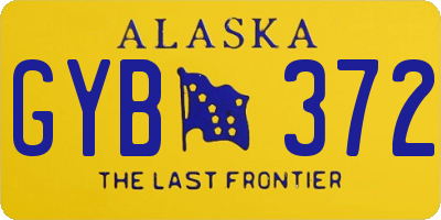 AK license plate GYB372