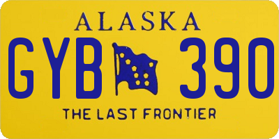 AK license plate GYB390