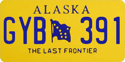 AK license plate GYB391
