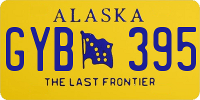 AK license plate GYB395