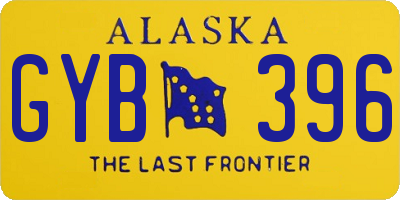 AK license plate GYB396