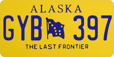 AK license plate GYB397