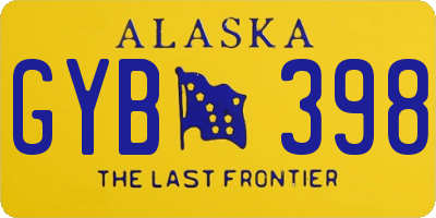 AK license plate GYB398