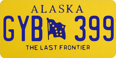 AK license plate GYB399