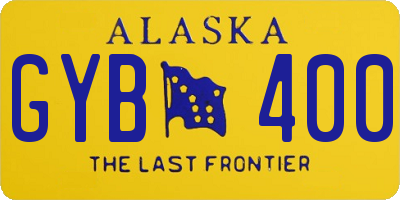 AK license plate GYB400