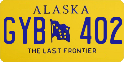 AK license plate GYB402