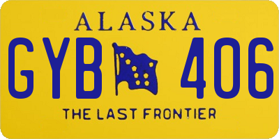 AK license plate GYB406