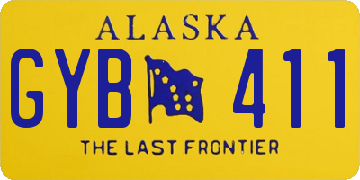 AK license plate GYB411