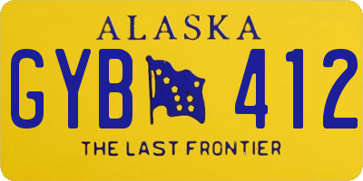AK license plate GYB412