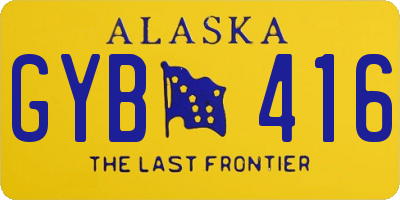 AK license plate GYB416