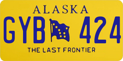 AK license plate GYB424