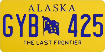 AK license plate GYB425