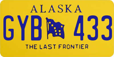 AK license plate GYB433