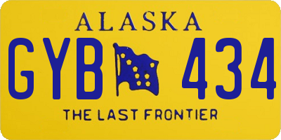 AK license plate GYB434