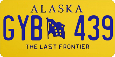 AK license plate GYB439