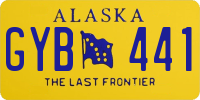 AK license plate GYB441