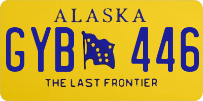AK license plate GYB446