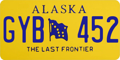 AK license plate GYB452