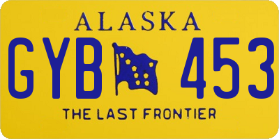 AK license plate GYB453