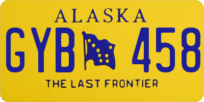 AK license plate GYB458