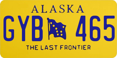 AK license plate GYB465