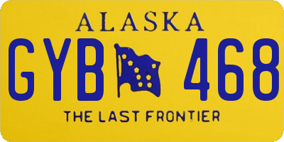 AK license plate GYB468