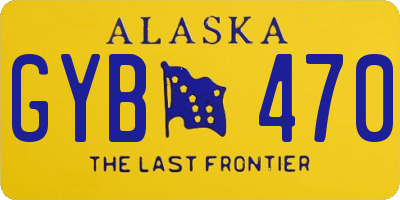 AK license plate GYB470