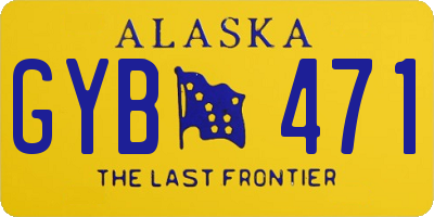 AK license plate GYB471