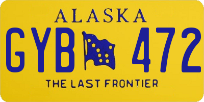 AK license plate GYB472