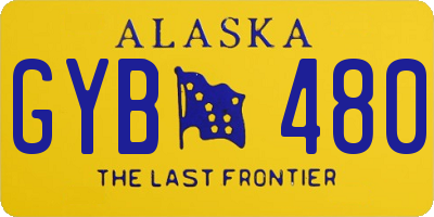 AK license plate GYB480